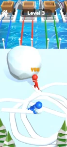 Snow Race 3D: Ice Bridge Run 3