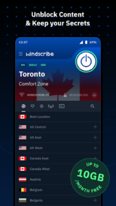 Windscribe VPN 1