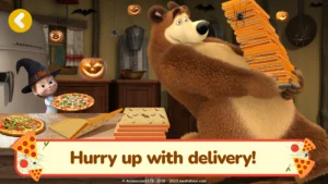 Masha and the Bear Pizza Maker 4